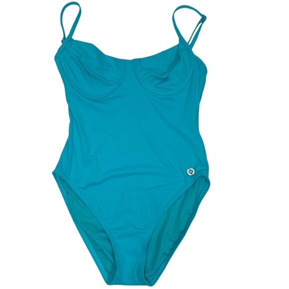 MICHAEL KORS $148 Underwire One Piece Swimsuit Solids 6 S‎ - Picture 4 of 7